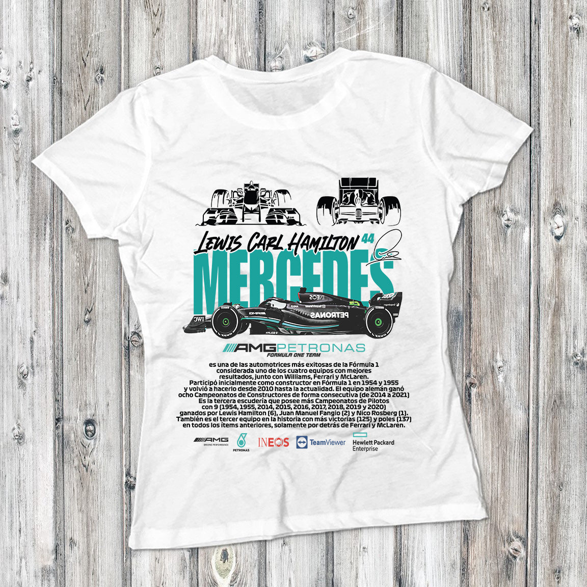 Camiseta Hamilton Mercedes